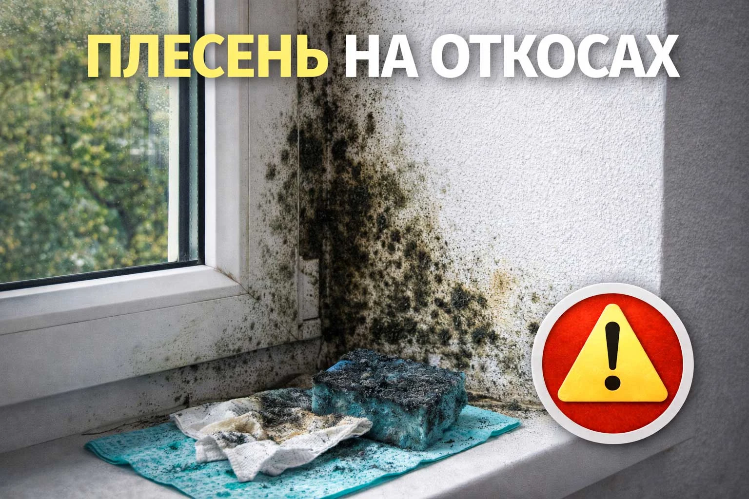 Плесень на откосах окон почему появляется и как избавиться?